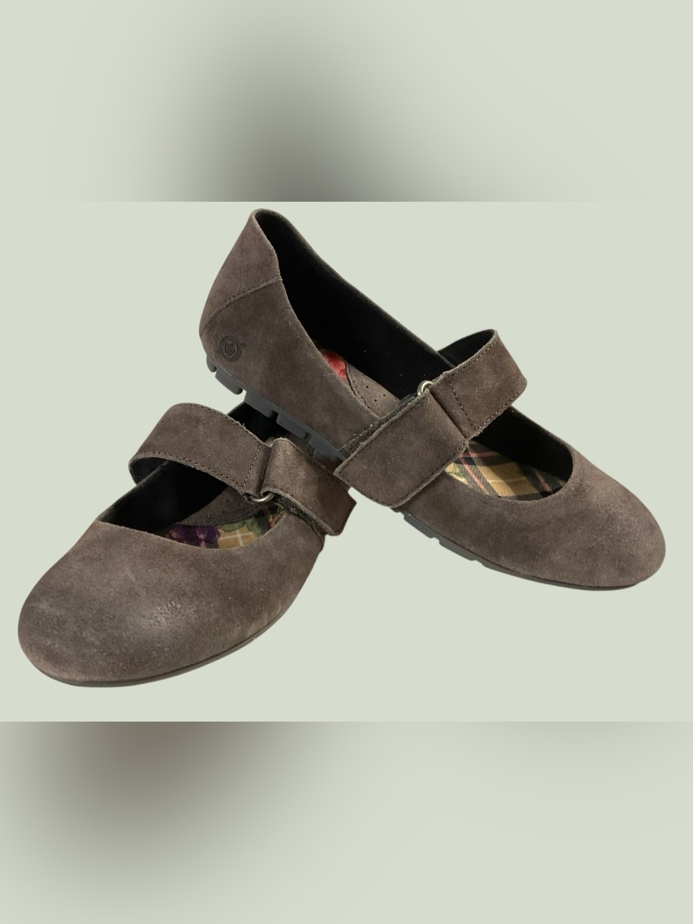 Born “Mali” Women’s Brown Suede Mary Jane Flats Women’s Size 7M